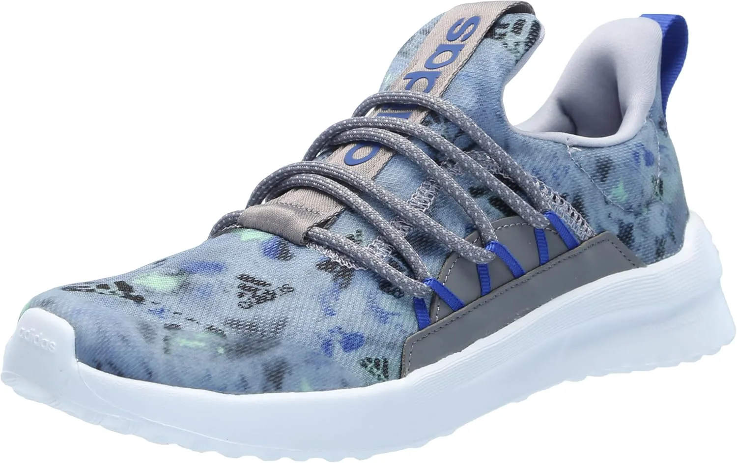 Кроссовки для мальчиков Adidas Lite Racer Adapt 5.0 без шнурков, серый/синий/зеленый — фото 2