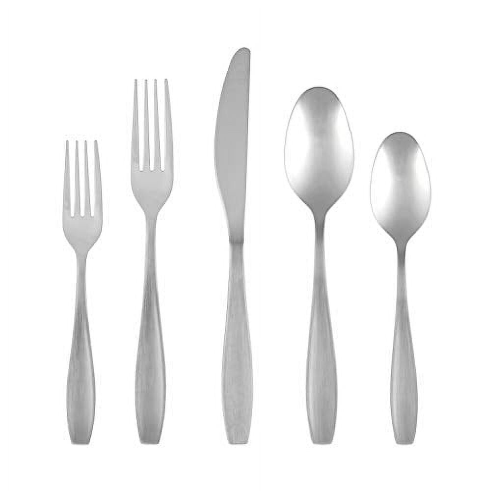 

Cambridge Silversmiths Tyrus Satin Mirror, набор столовых приборов, 20 предметов, сервиз на 4 персоны, серебро