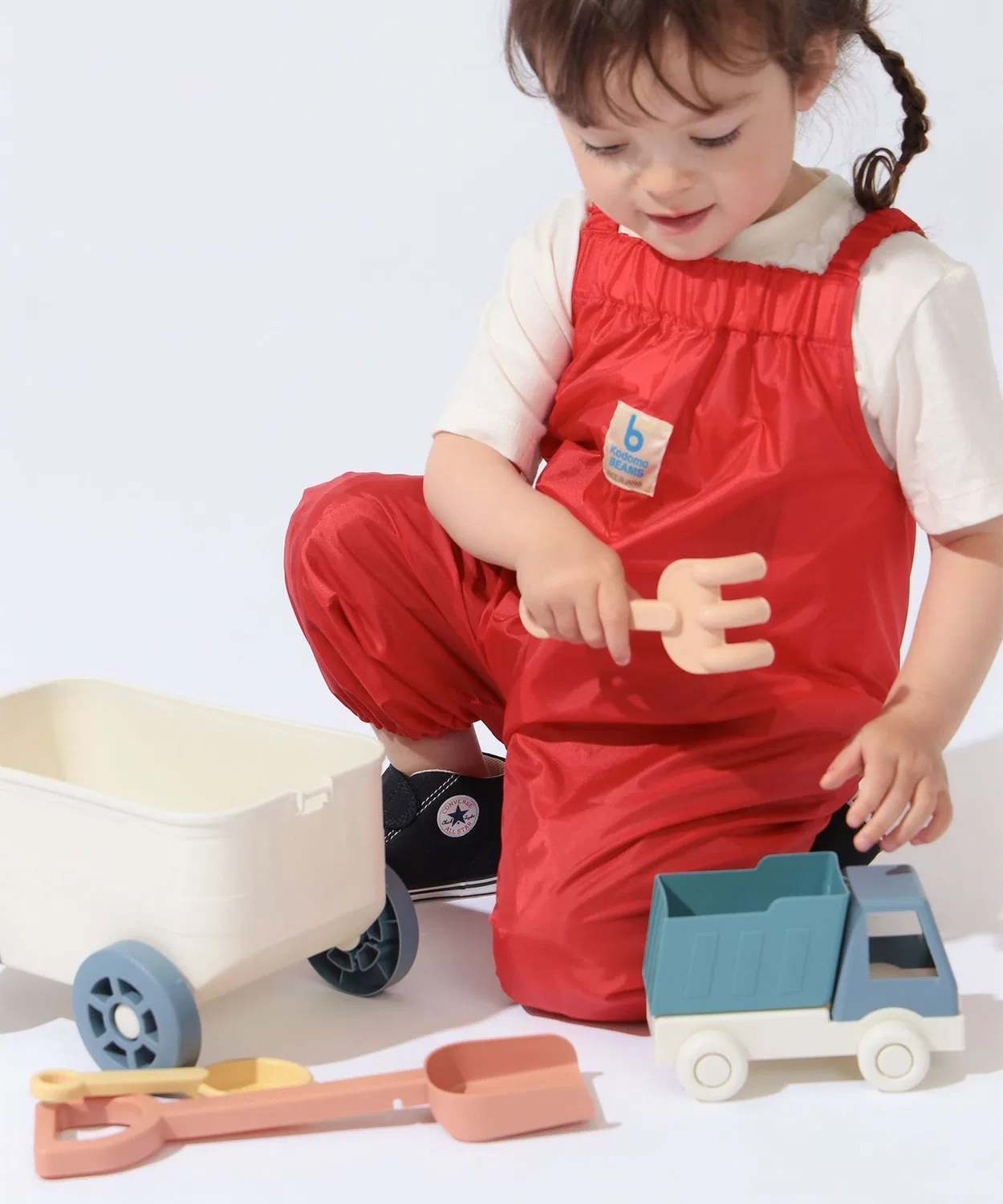 Комбинезон для песочницы Beams Kids из нейлона на 80-90 см оливковый — фото 2
