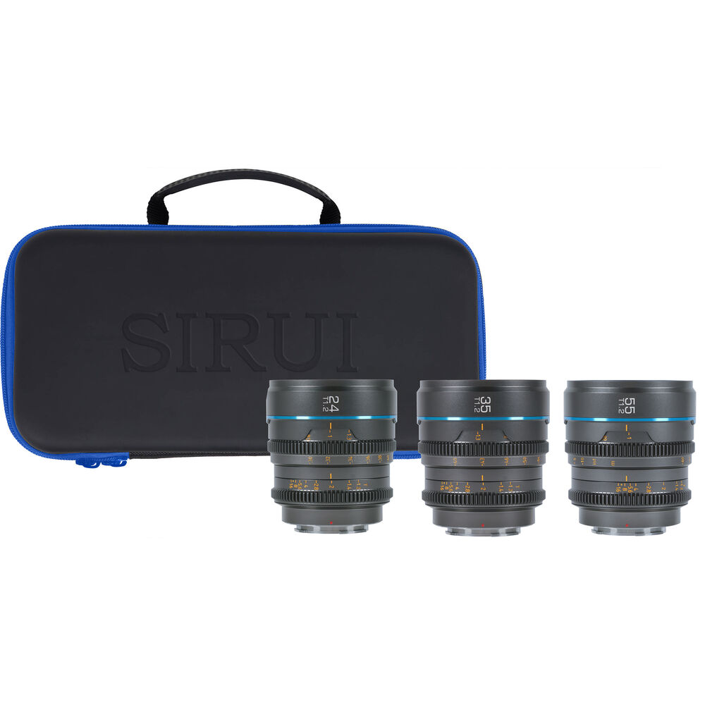 

Комплект Sirui Night Walker T1.2 S35 Cine из 3 объективов (крепление RF, цвет Gunmetal Gray)
