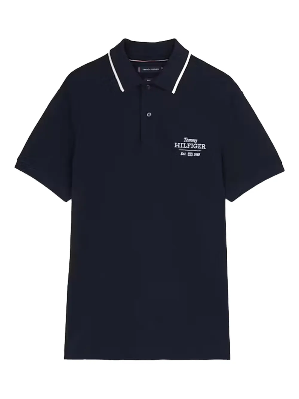 

Рубашка-поло с вышитым логотипом Tommy Hilfiger, синий