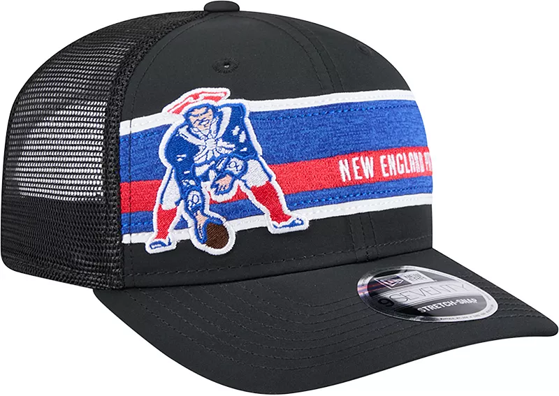 

Мужская регулируемая кепка New Era New England Patriots в полоску черного цвета 9Seventy