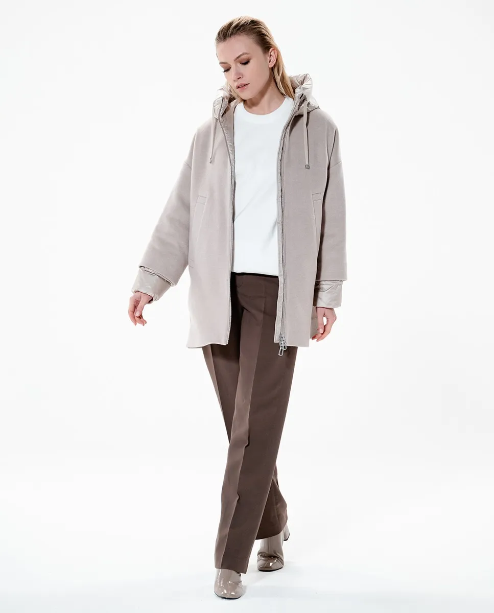 

Женское пальто с утепленной подкладкой Duno, бежевый