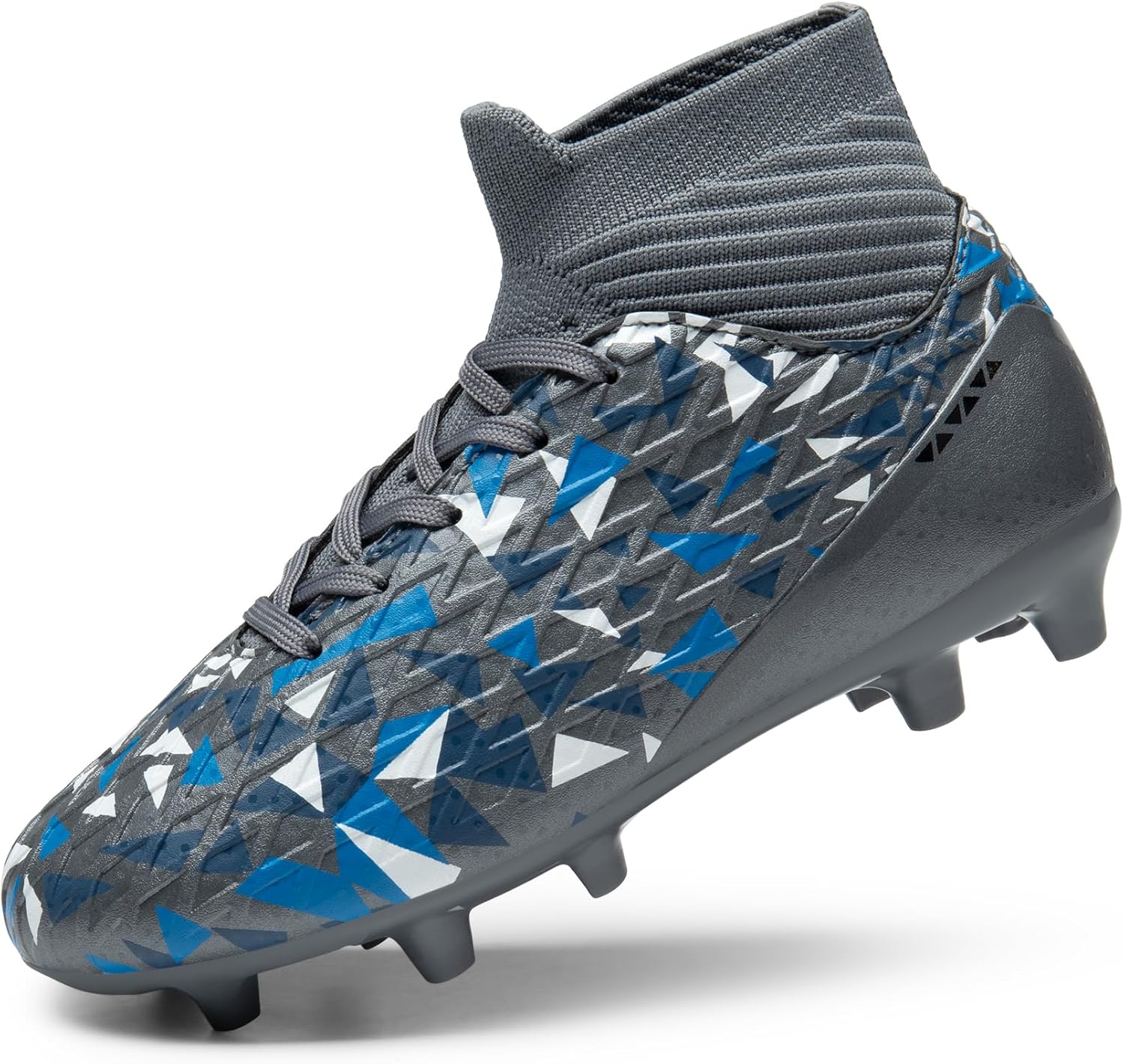 

Футбольные бутсы DREAM PAIRS для мальчиков, высокие, с твердой подошвой для игры на грунте, для детей младшего и старшего возраста, серый