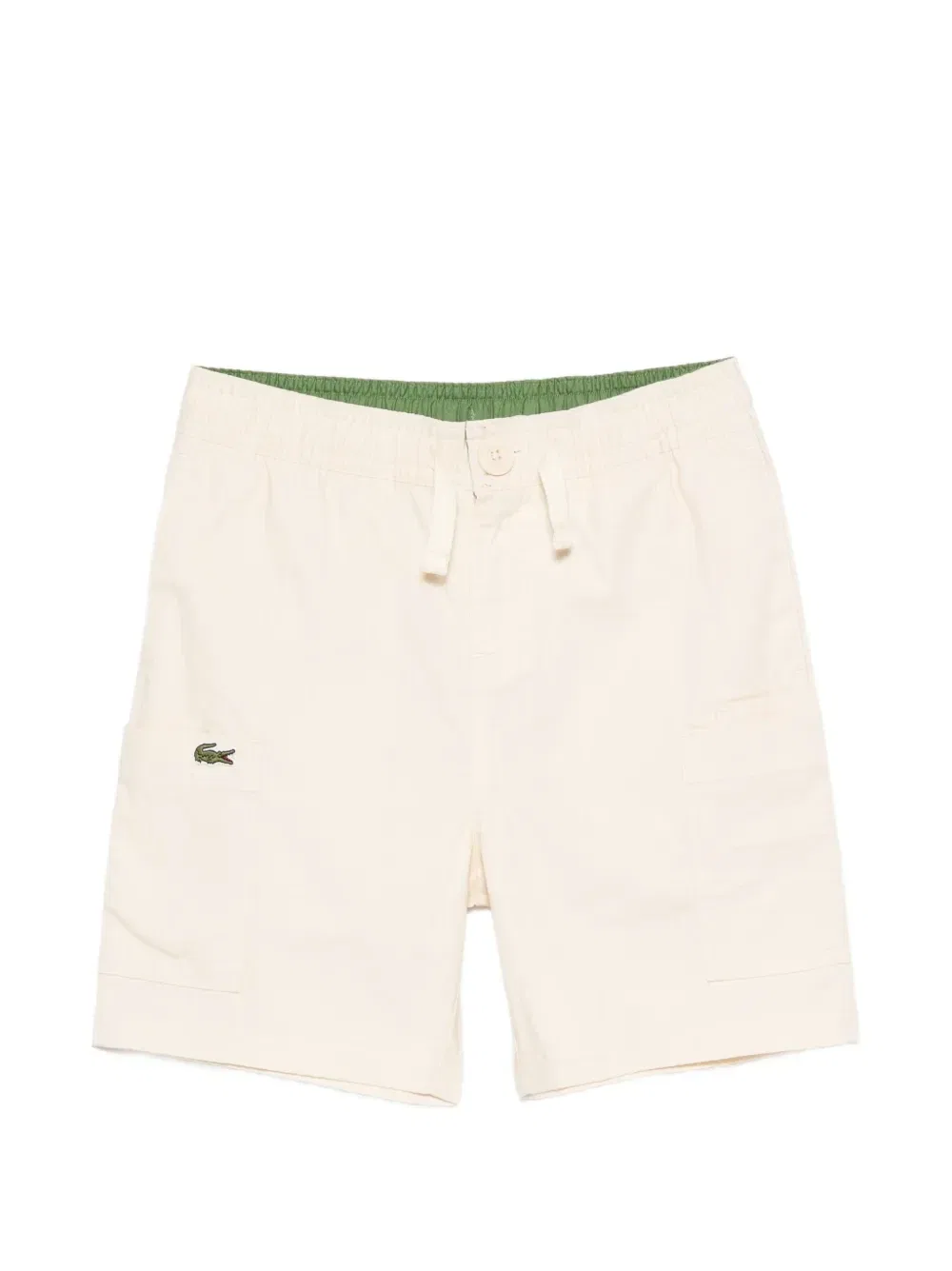 Шорты с нашивкой-логотипом Lacoste Kids, бежевый