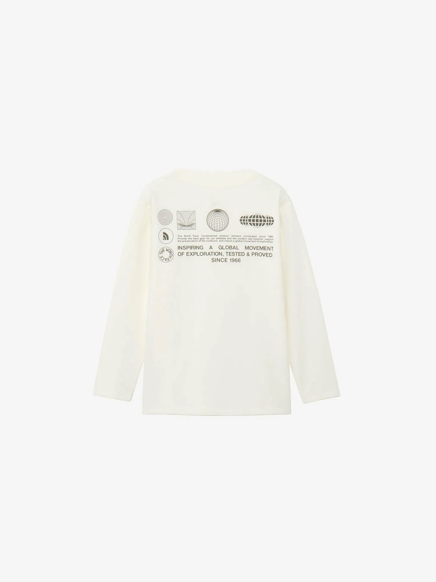 Футболка с длинным рукавом Sunshade (детская) The North Face, White Dune