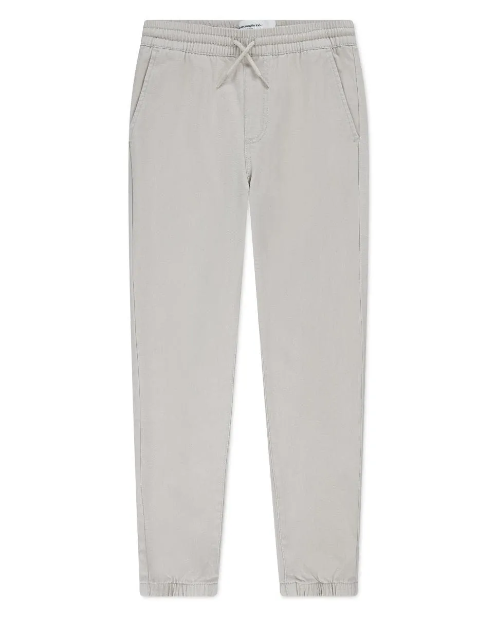 

Узкие джоггеры из саржи & Fitch для мальчика Abercrombie, коричневый