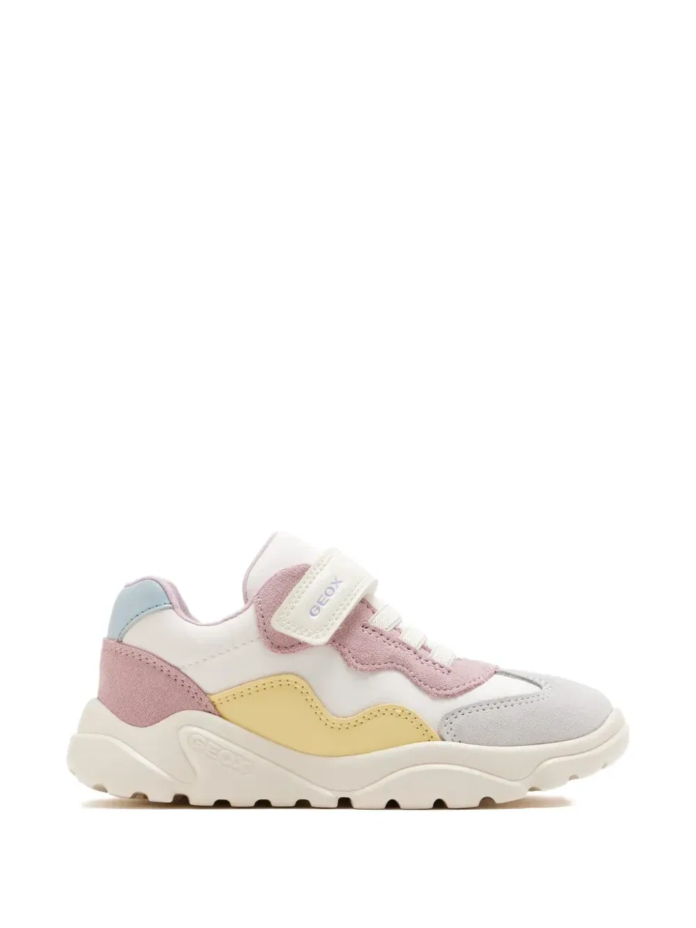 Кроссовки с застежкой на крючок Geox Kids, белый — фото 2