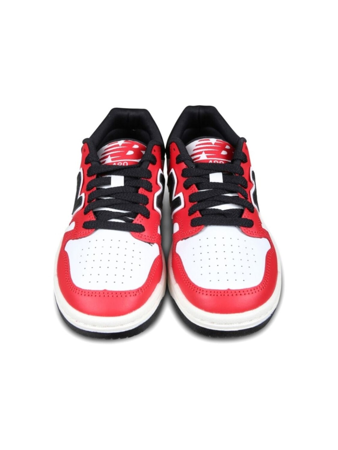 New Balance Kids кроссовки со шнуровкой и вставками, красный — фото 3