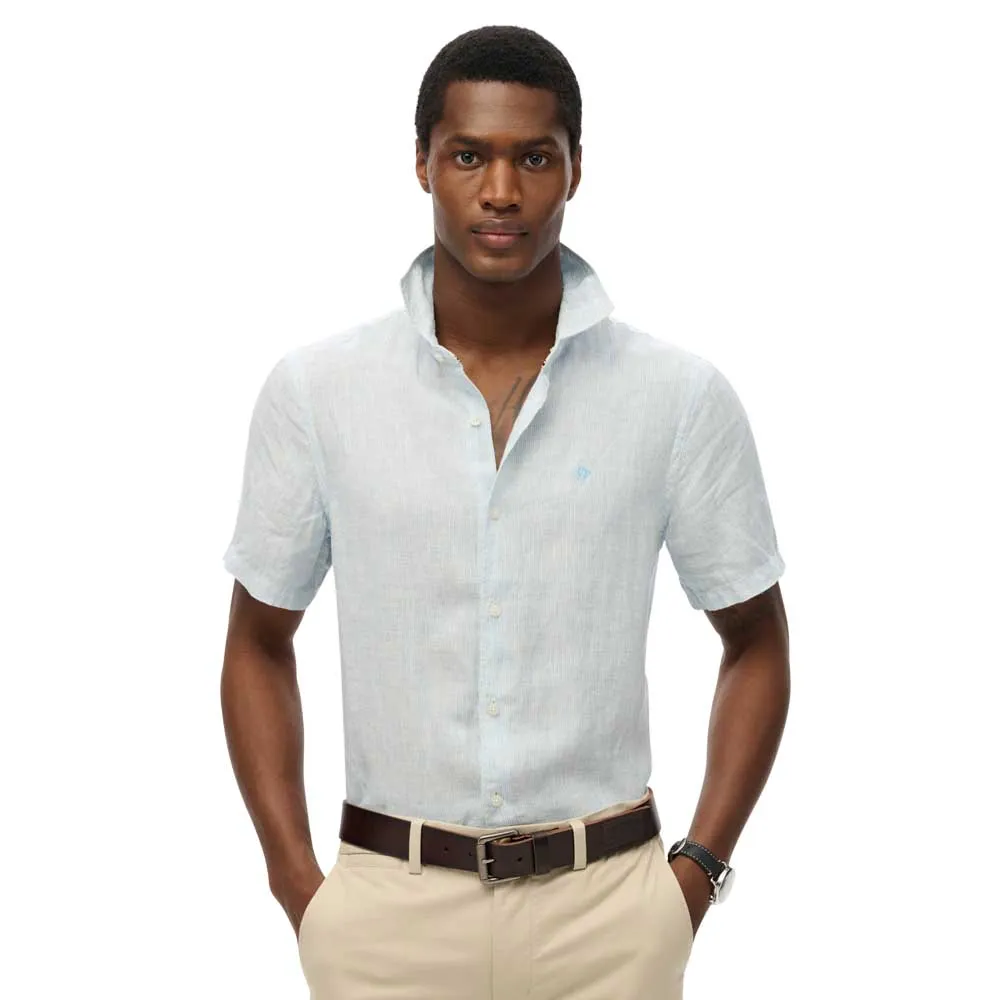 

Рубашка с коротким рукавом Superdry Sd Embroidered Vacation Linen, серый