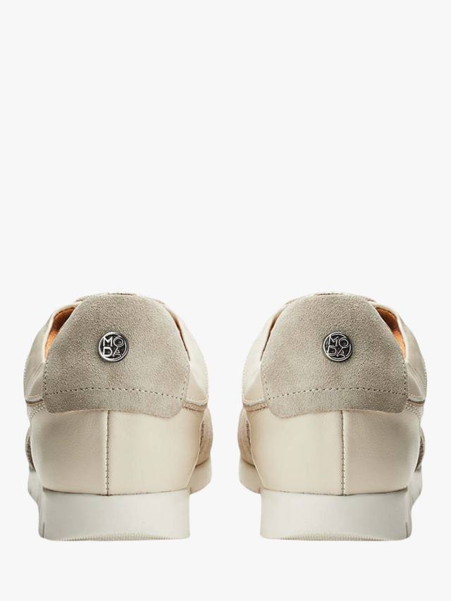 Кожаные кроссовки Avrel на шнуровке Moda in Pelle, Off White — фото 3