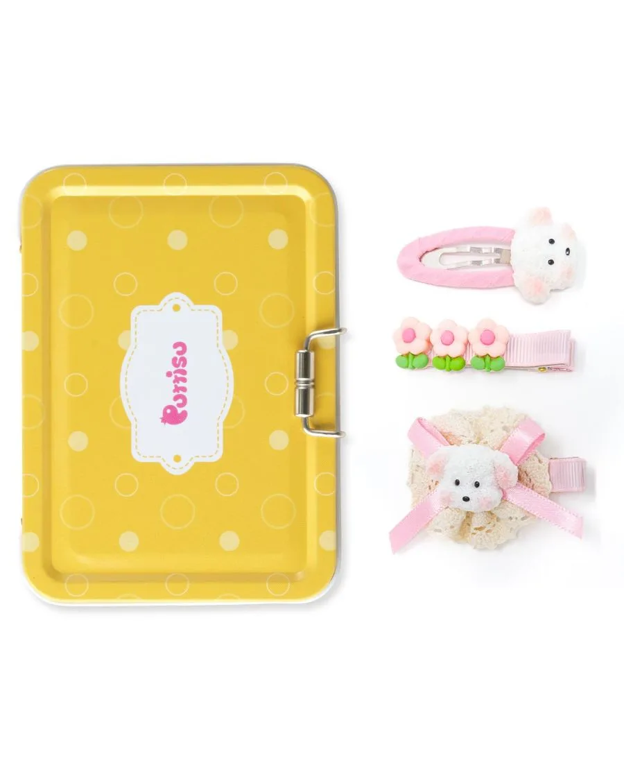Набор из 3 заколок для волос - Puppy Blossom Pals Puttisu, rosy puppy hug - розовый — фото 3