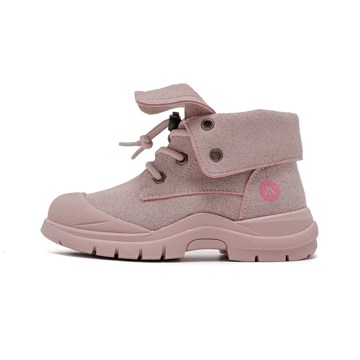 

Детские ботинки с высоким берцем, устойчивые к износу и скольжению ASK, розовый