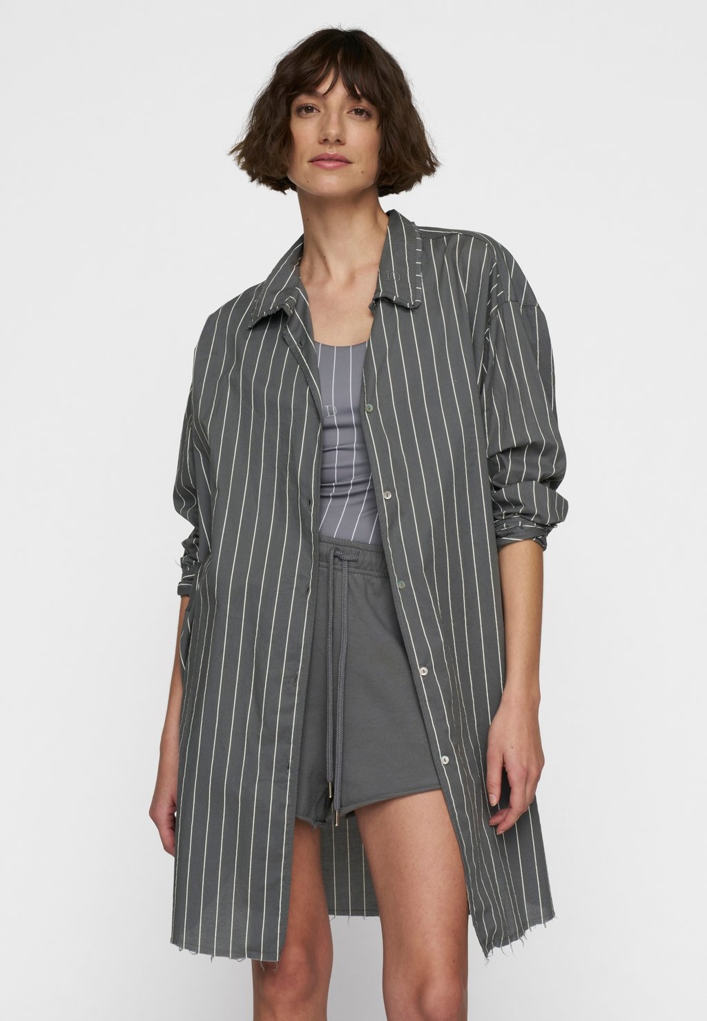 

Блузка на пуговицах STRIPES 10DAYS, серый