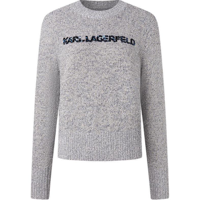 

KARL LAGERFELD Вязаный свитер женский серый KARL LAGERFELD / Karl Lagerfeld Jeans