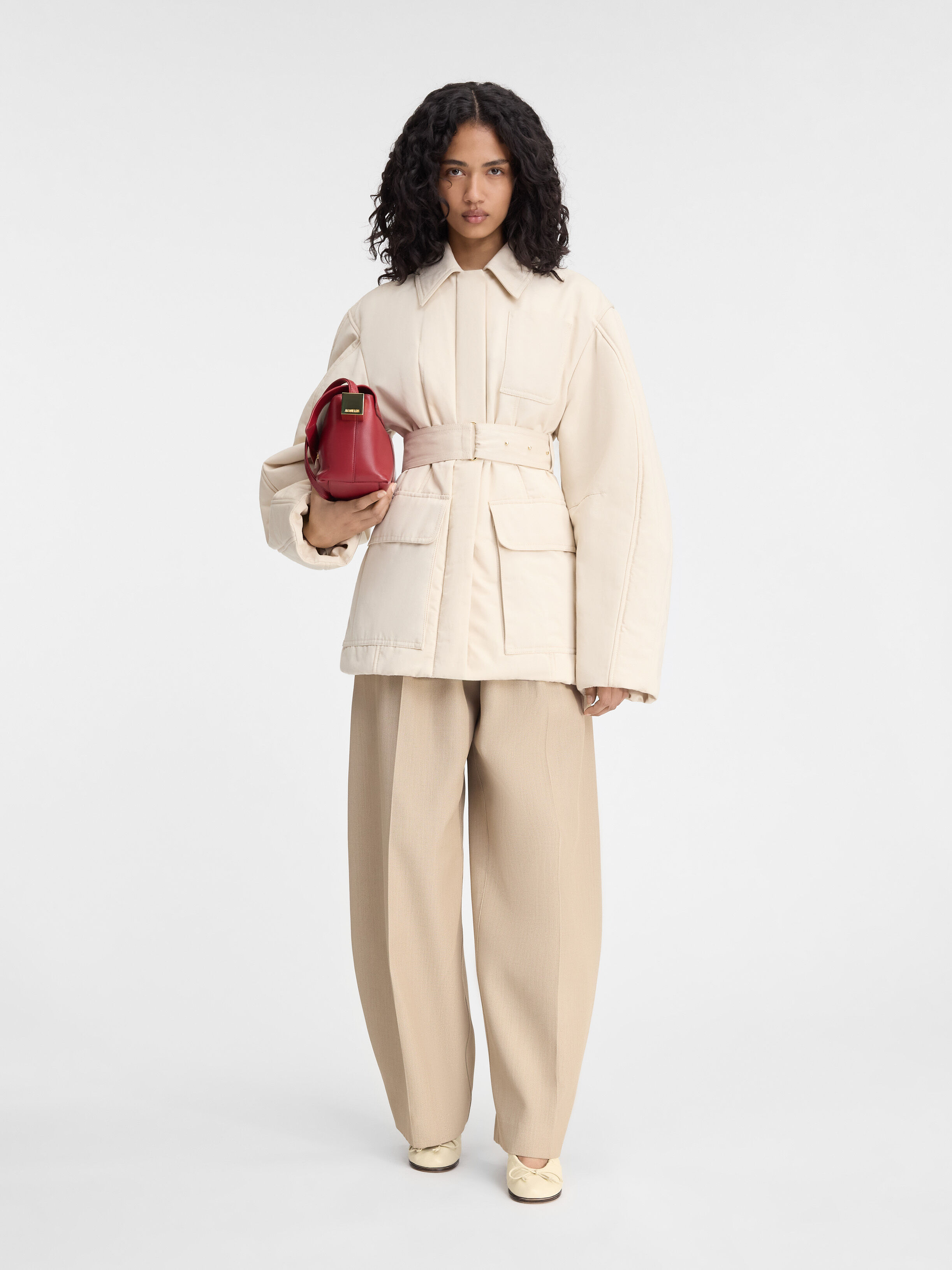 

Куртка с рукавами реглан JACQUEMUS The Bari jacket, бежевый