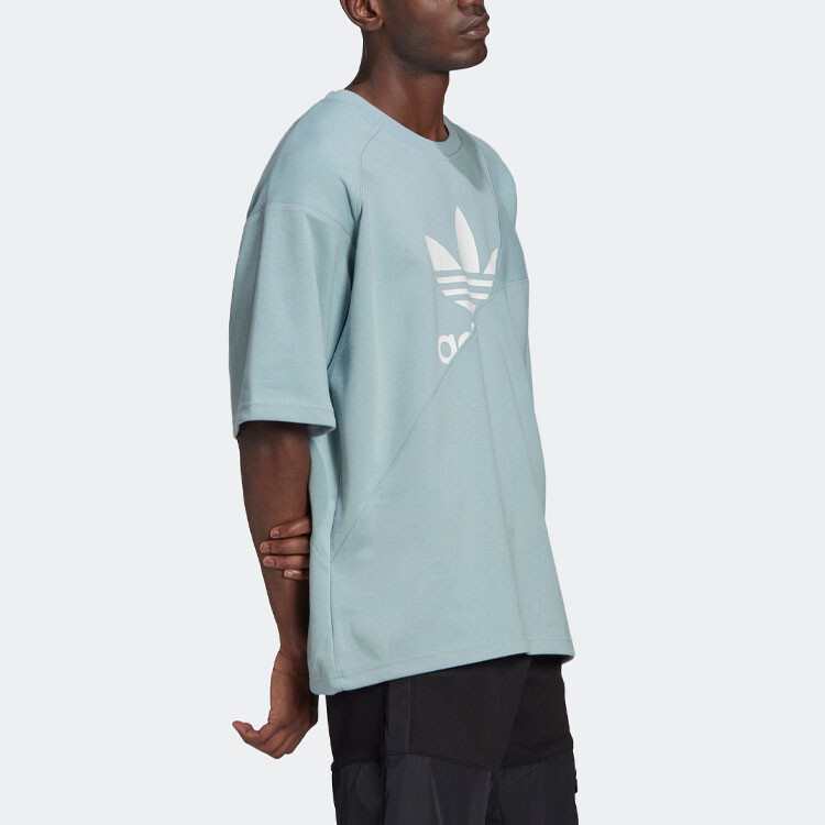 Футболка мужская ADICOLOR TRICOT INTERLOCK пыльно-зеленая Adidas Originals, зеленый — фото 4