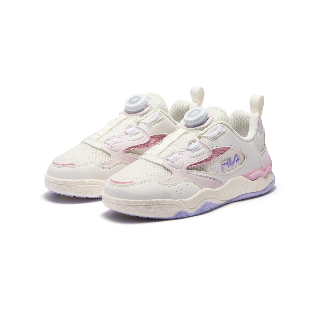Кроссовки Heritage FHT Lightweight Shock Absorbers Low Top Kids' Skateboarding Shoes Snow/Calcite Powder Kids' FILA KIDS, Snow/Calcite Powder — фото 4