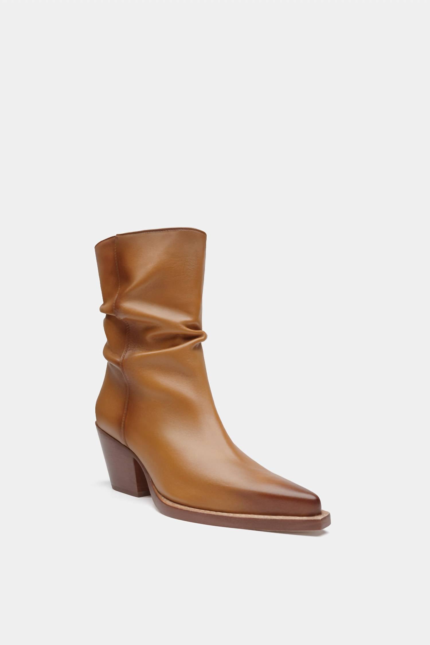Женские мягкие кожаные ботильоны коричневого цвета Dante Shoes — фото 2
