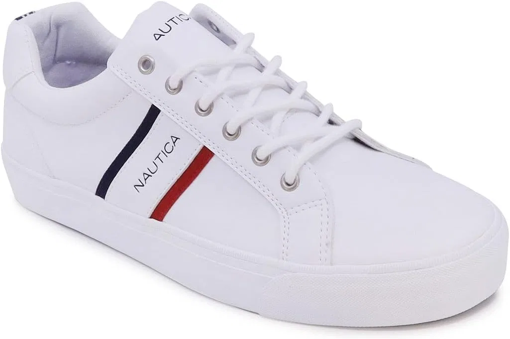Кроссовки повседневные Nautica Classic Lace-Up Low Top Loafer, белый