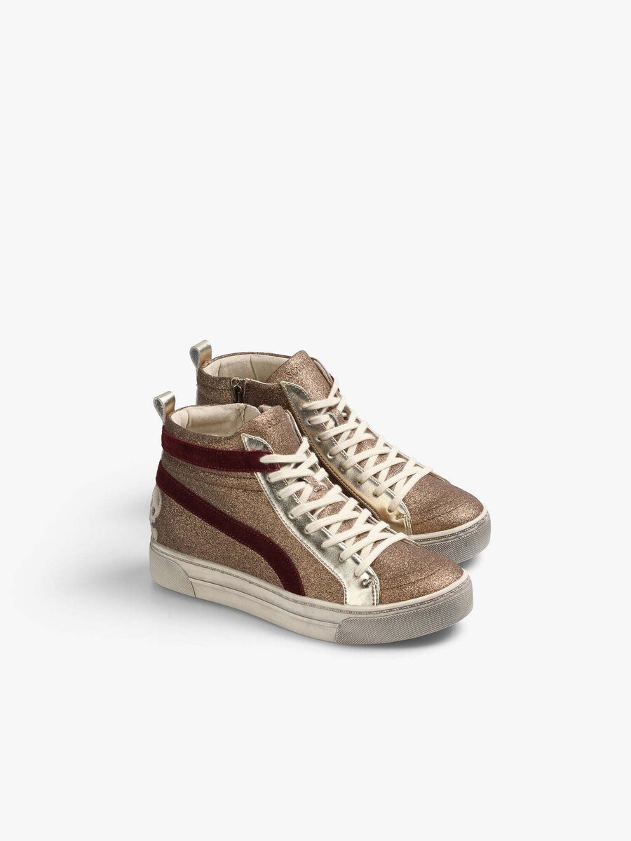 Высокие кеды Scalpers High-Top Sneakers, золотой — фото 2