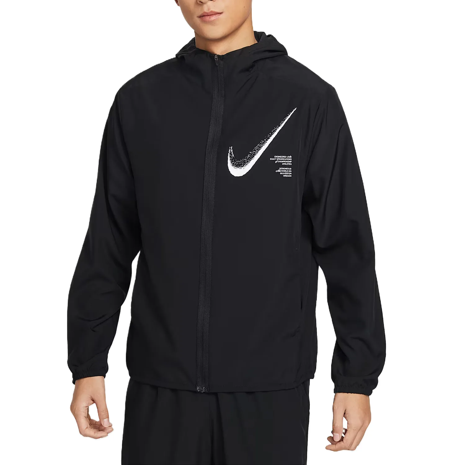 Nike Dri Fit Form куртка мужская черная с капюшоном Moderate Others