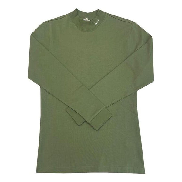 

Футболка Nike AS M NL LS MOCK NECK SHIRT 'Green White', зеленый