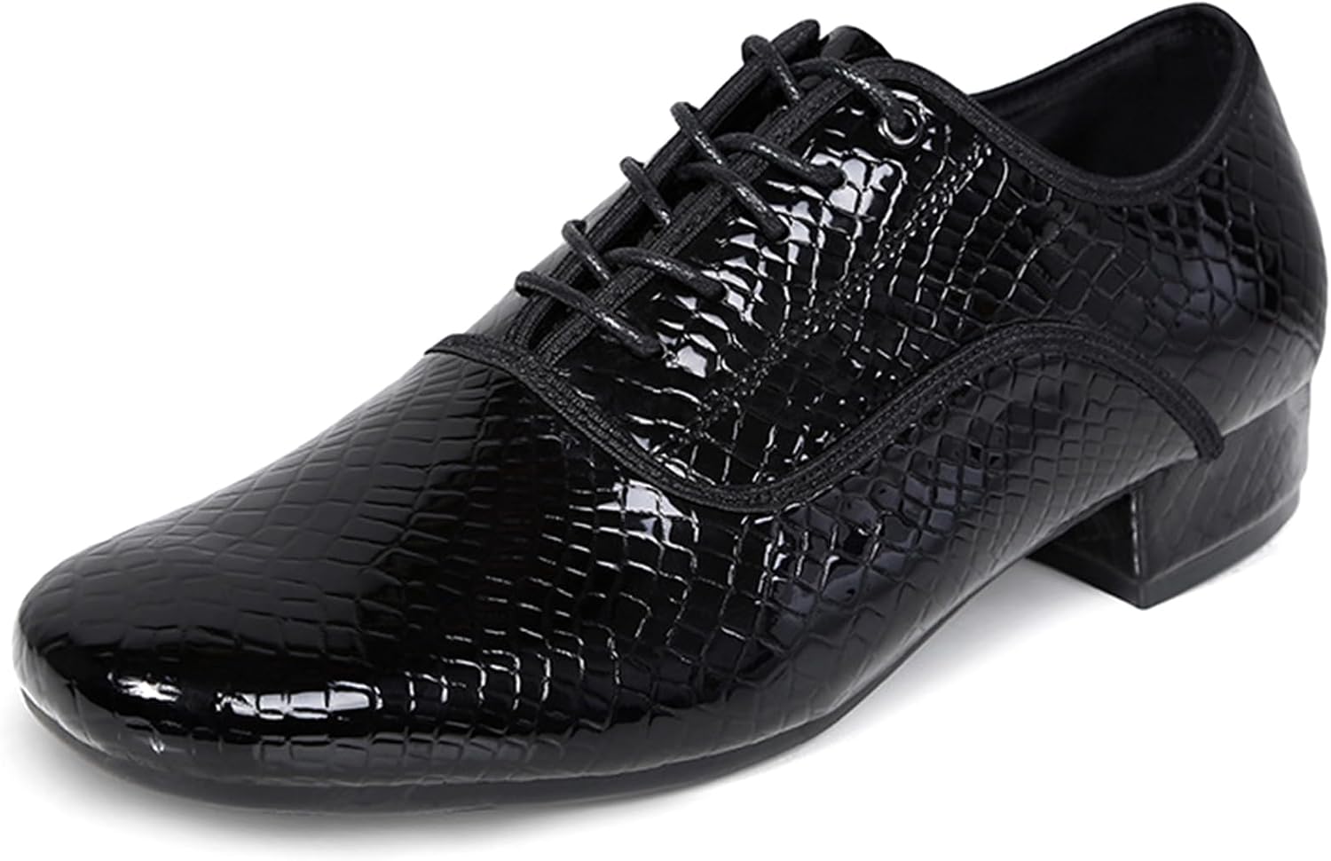 

Мужские туфли для бальных танцев, стандартные оксфордские, для современных танцев, легкие и удобные, подходят для латиноамериканских танцев, сальсы и тренировок Hiuzylqx, черный