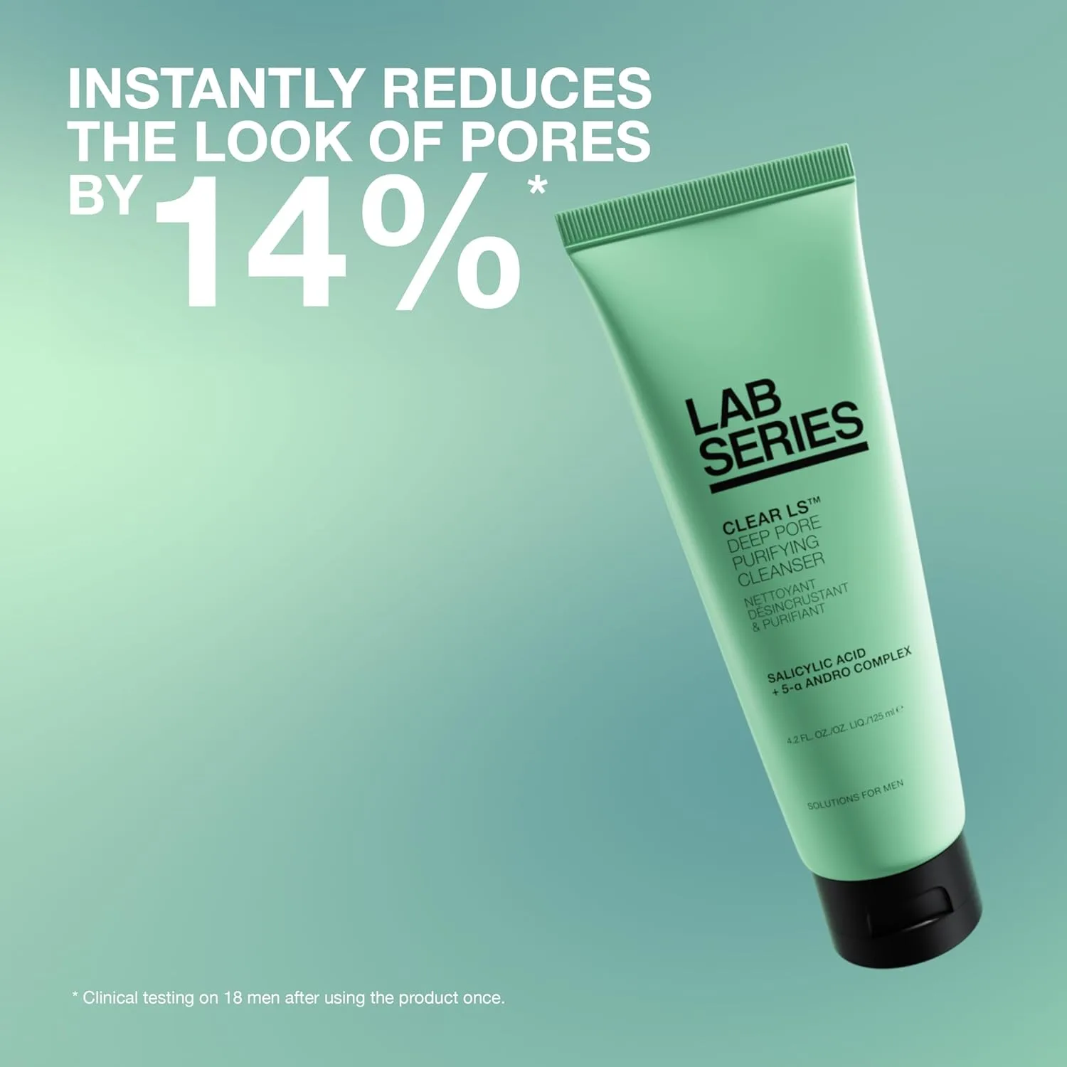 Lab Series Men's Clear LS Deep Pore Purifying Face Wash с салициловой кислотой - очищающее средство для склонной к акне кожи, протестировано дерматологами — фото 2