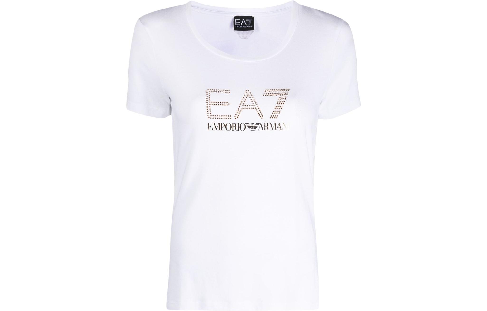 

Футболка женская белая EA7 EMPORIO ARMANI