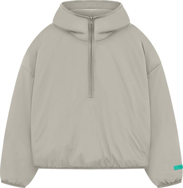 

Худи Fear of God Essentials Nylon Filled Half Zip 'Seal', серый