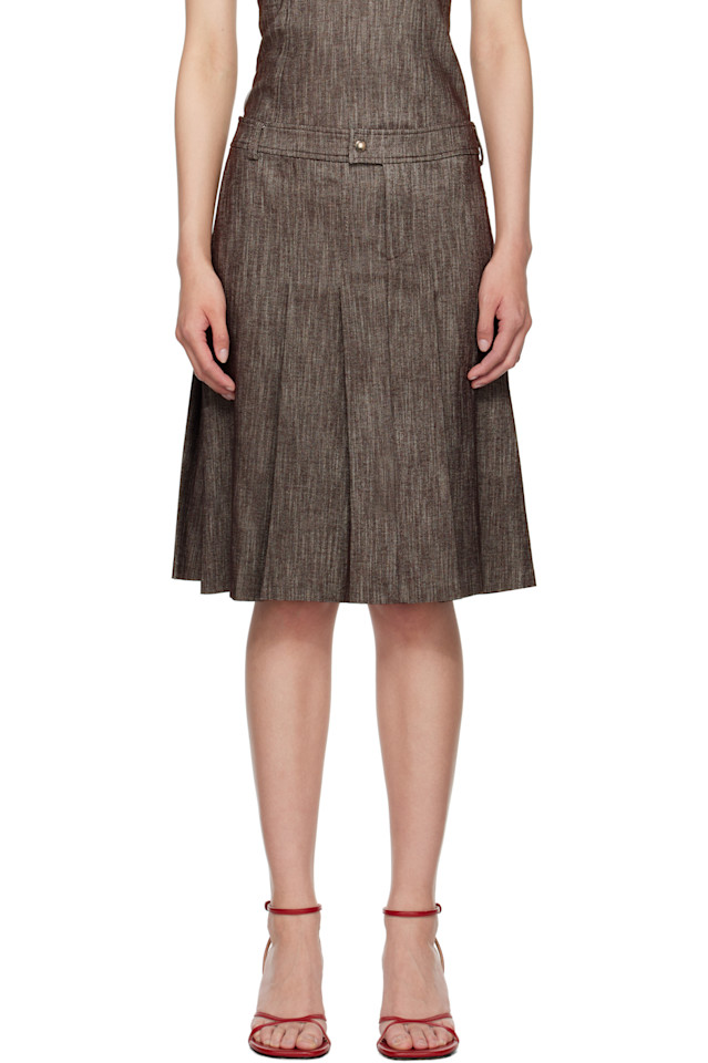 

Юбка миди Lai Paloma Wool, коричневый