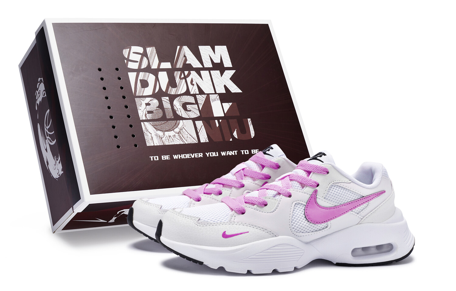 

Кроссовки Air Max Fusion женские с низким верхом розового цвета Nike