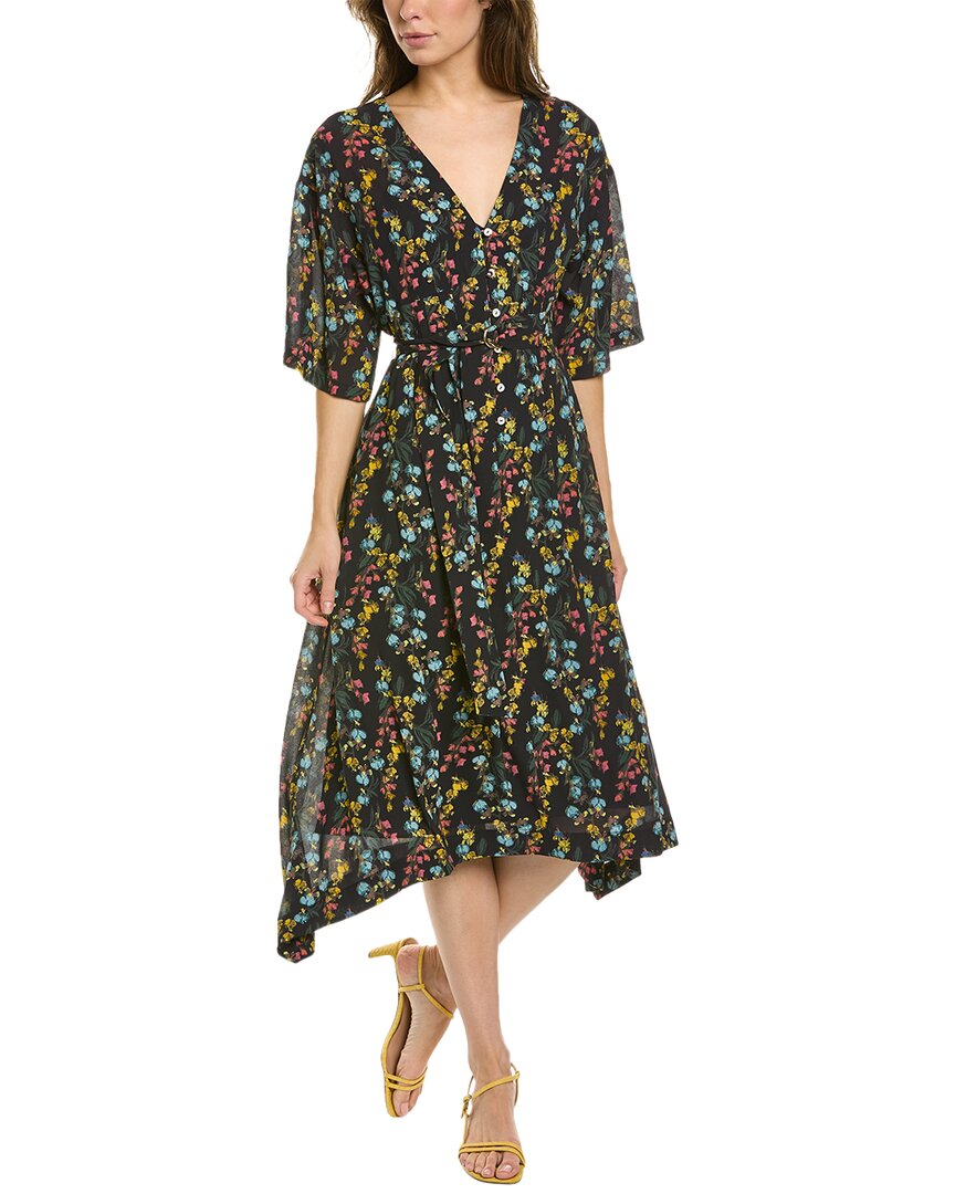 

Платье миди Marchesa Notte Leilani, черный
