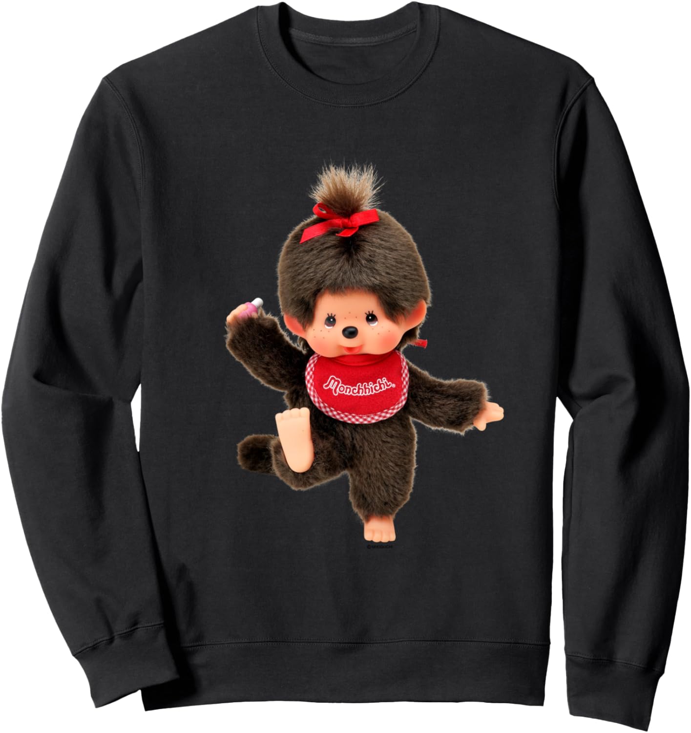 

Толстовка с графическим принтом Monchitch Monchhichi, черный