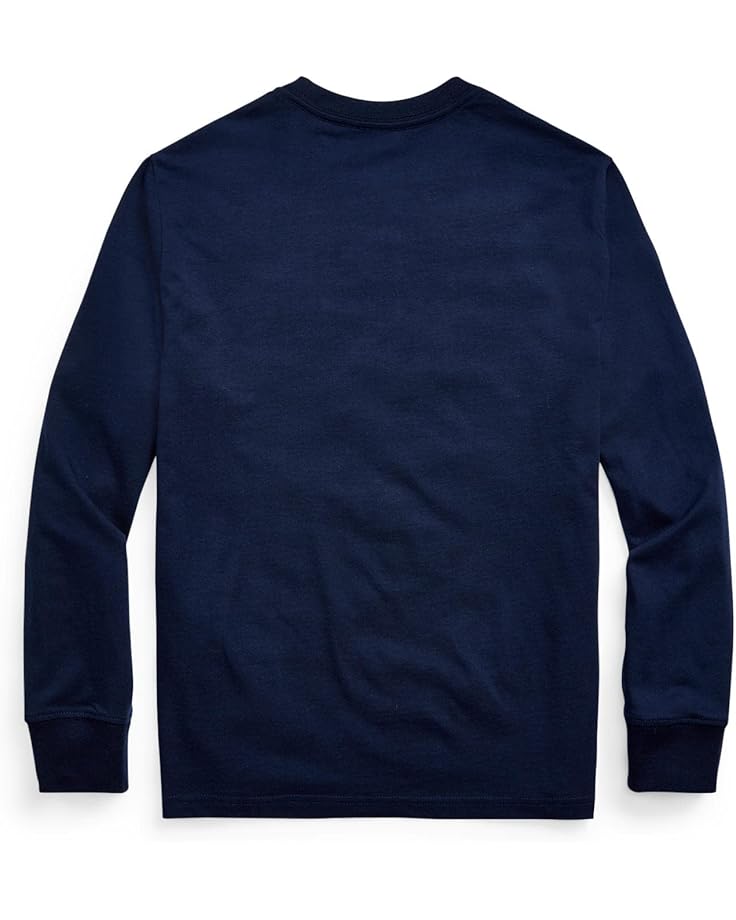 Лонгслив Polo Ralph Lauren Kids Cotton Jersey Long Sleeve Tee, цвет Cruise Navy — фото 2