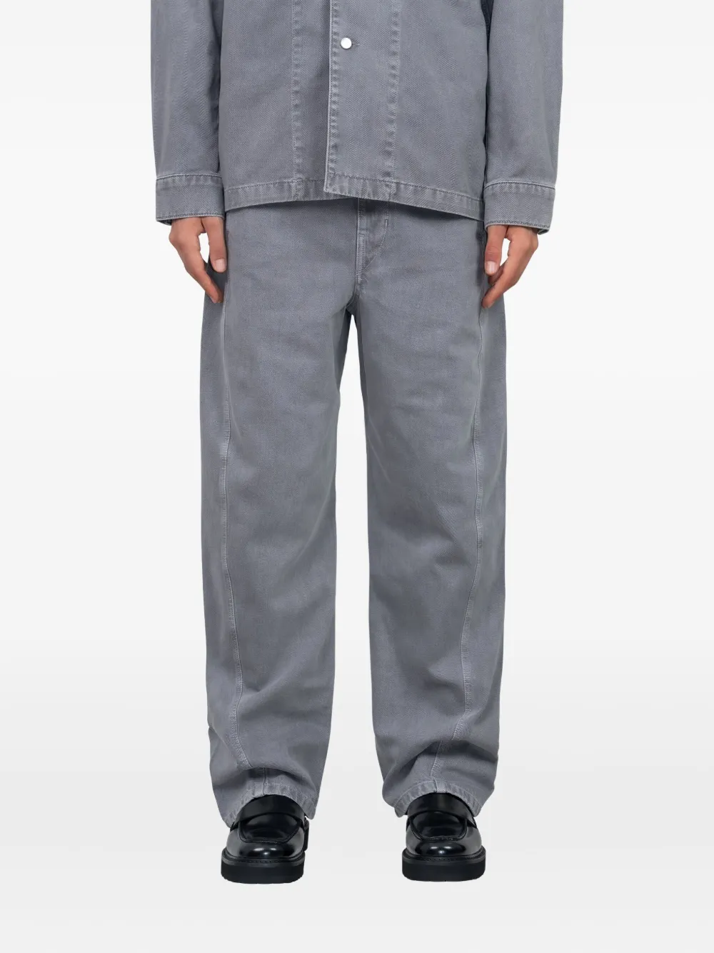 

Джинсы из хлопка Lemaire, серый