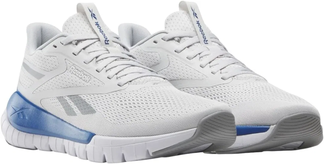 Кроссовки Reebok Unisex Flex Trainer, Mist Grey Ftwr White Vector Blue — фото 4