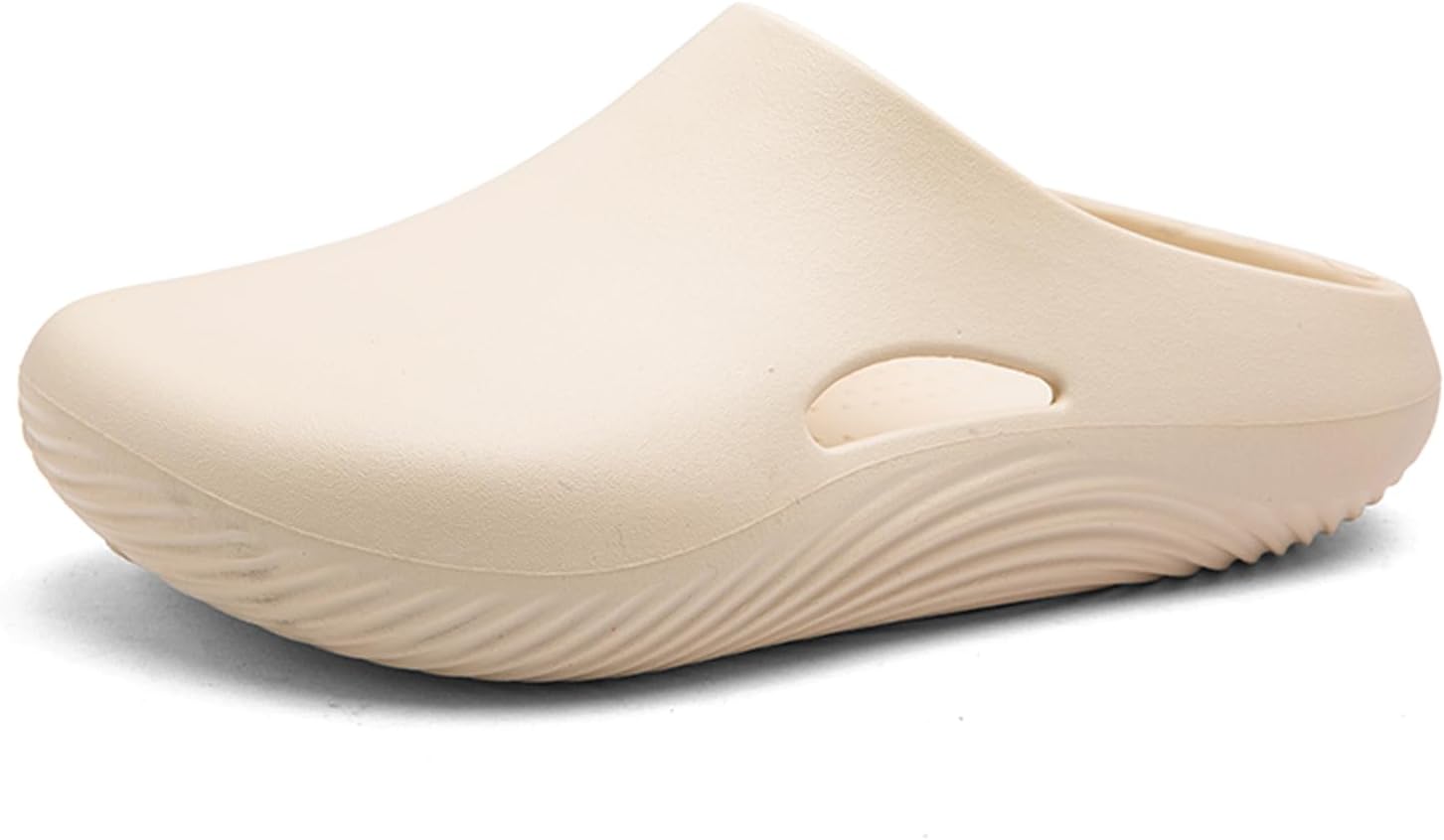 

Мужские садовые сабо Классические слипоны Нескользящие пляжные сандалии Шеф-поварские шлепанцы Fliozy, бежевый