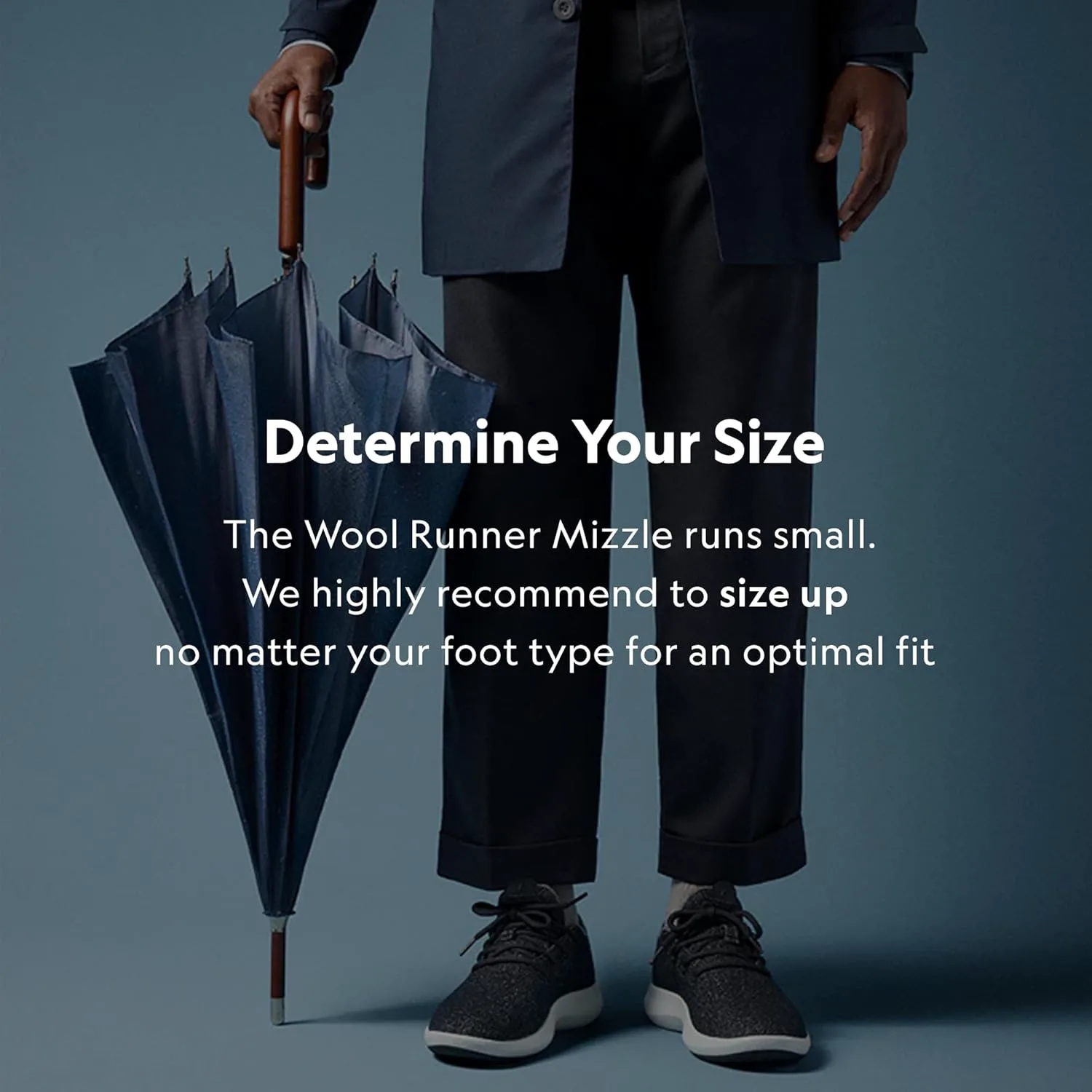 

Мужские кроссовки Allbirds Wool Runner Mizzle, водоотталкивающие дышащие повседневные прогулочные кроссовки из экологически чистой мериносовой шерсти, индиго/белый