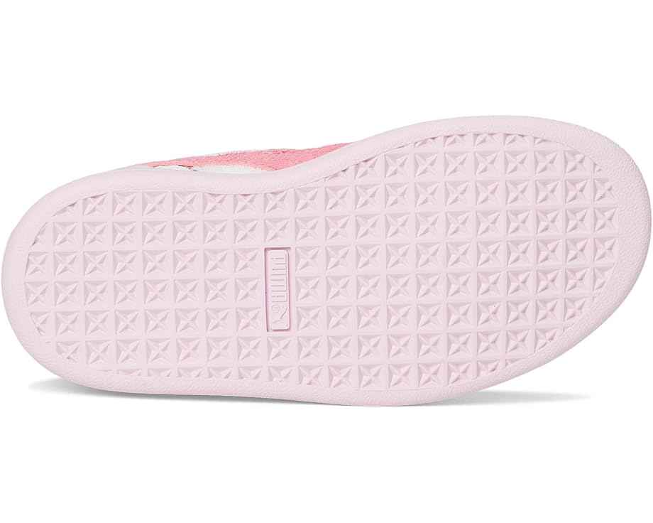 Детские кроссовки Puma Basket Care Bears x Sesame Street (Little Kid) PUMA Kids, Frosted Ivory/Red Glamour/Pearl Pink — фото 3