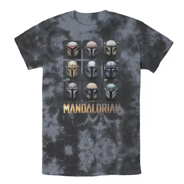 

Мужская футболка Star Wars The Mandalorian с принтом шлема в коробке Licensed Character, черный