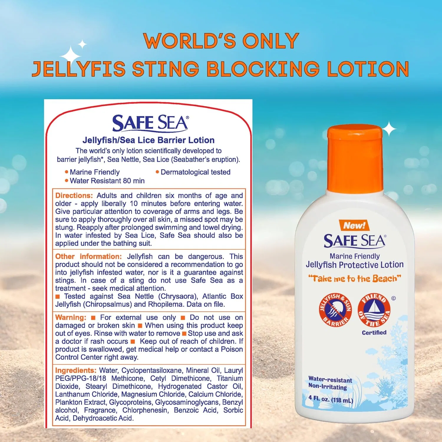 Лосьон Safe Sea Anti Jellyfish Lotion от медуз Safe Sea — фото 2