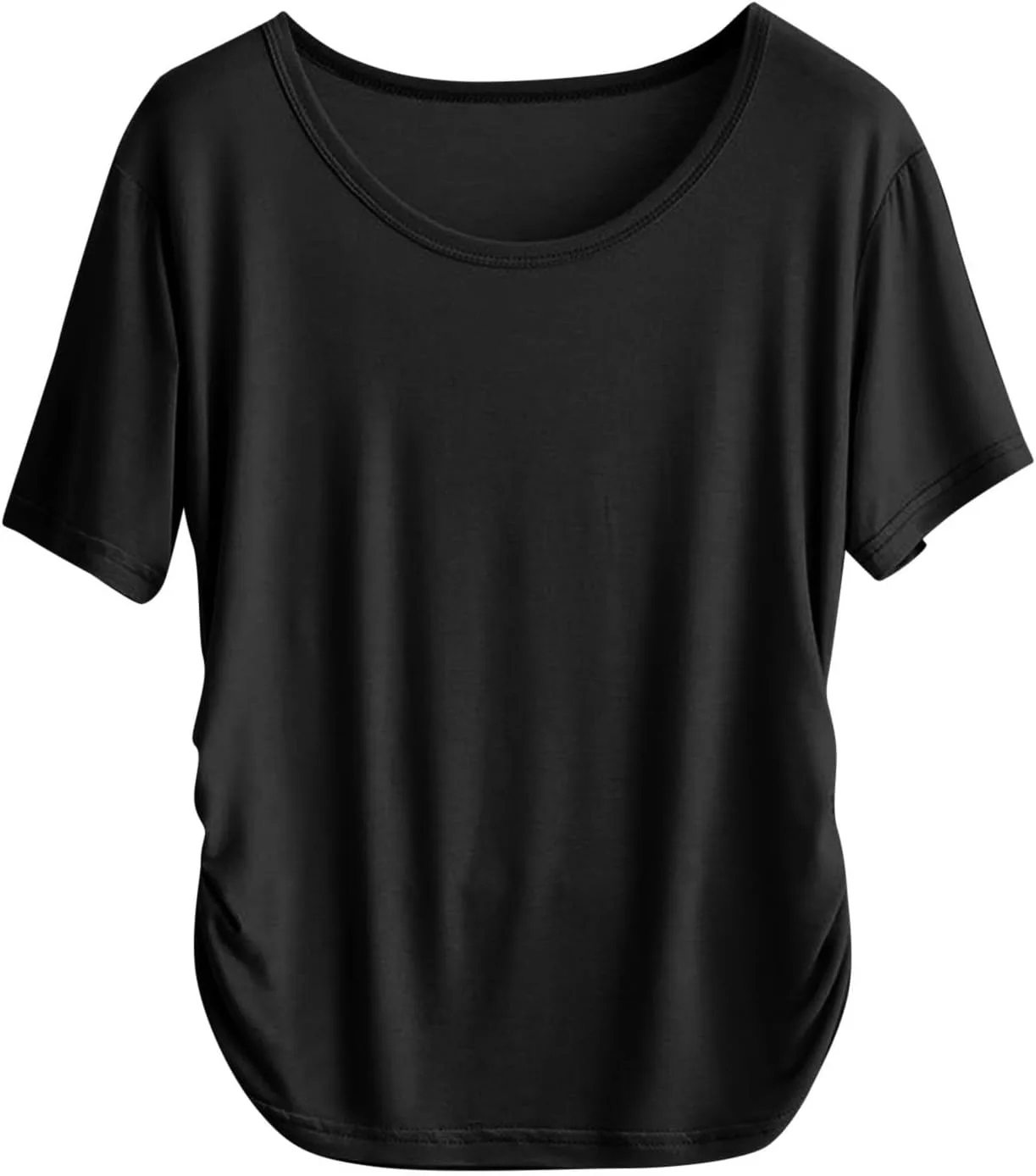 

Женская пижама-топ из модала с круглым вырезом, короткие рукава