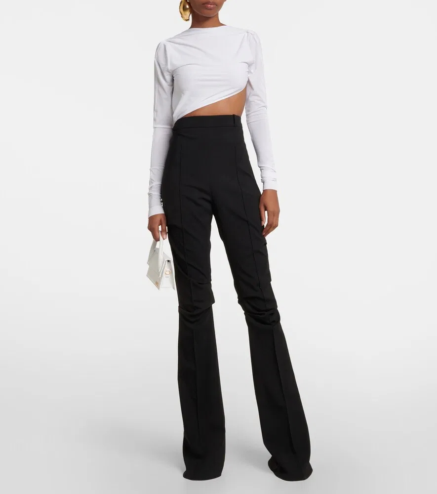 Сетчатый боди Le Body Carozzu Jacquemus, белый — фото 2