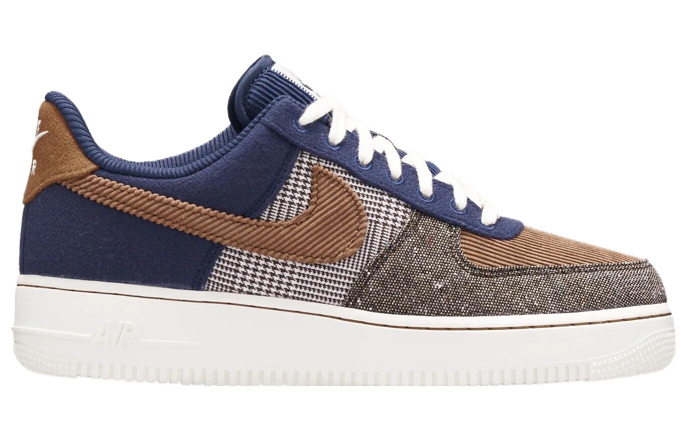 Мужские кроссовки для скейтбординга Nike Air Force 1, Коричневый — фото 2
