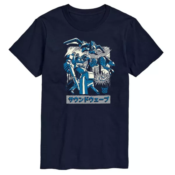 

Мужская футболка с принтом Soundwave из Transformers Licensed Character, синий