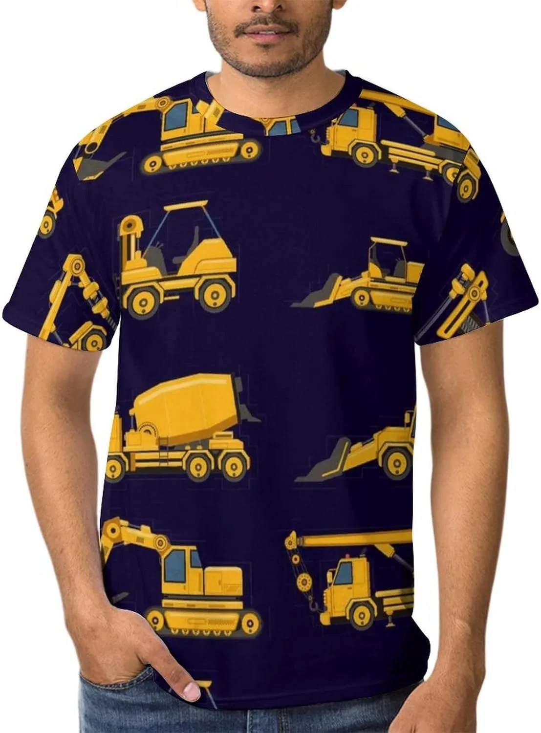 

Футболка с принтом Construction Machinery Trucks GYAUOLOP