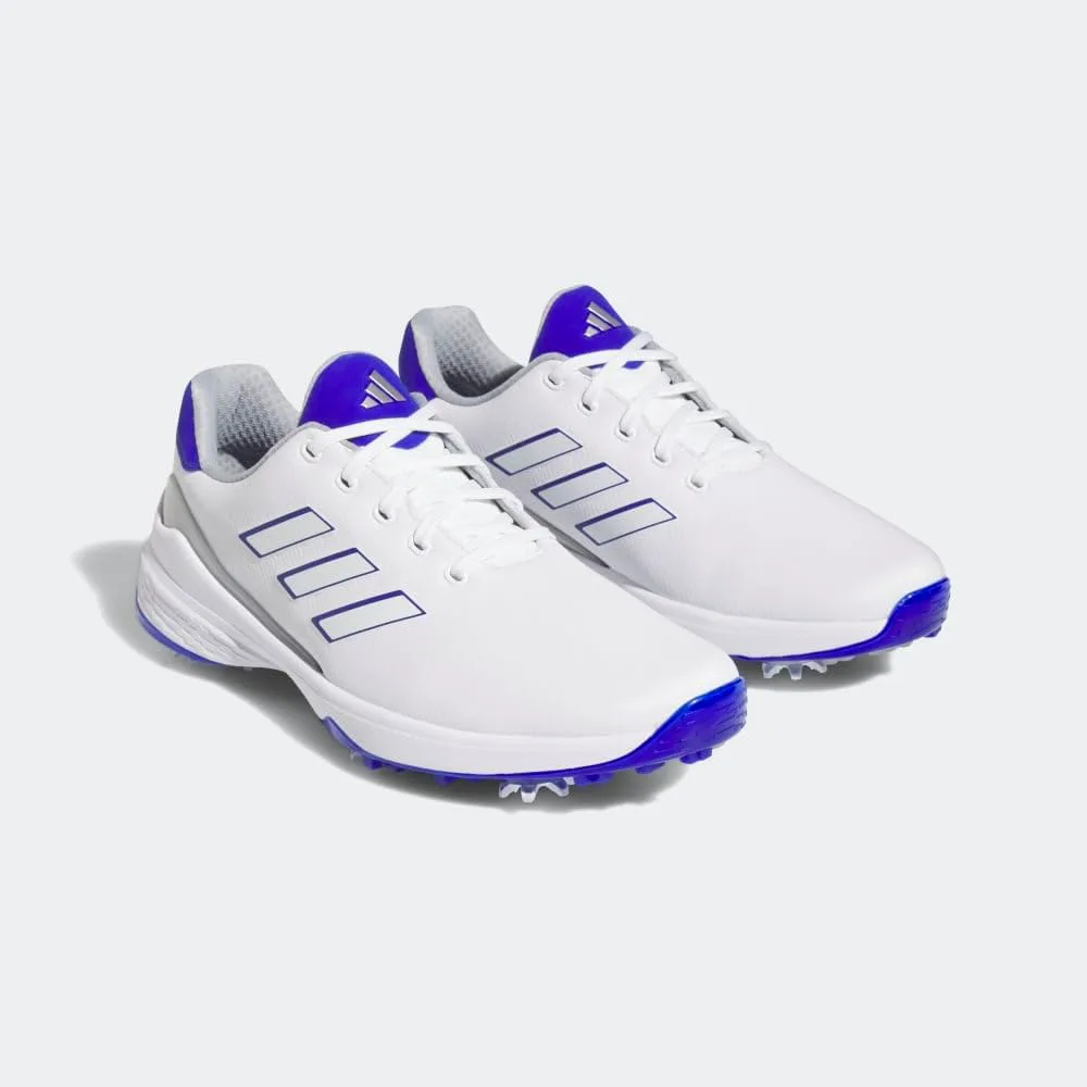 Мужские гольф-кроссовки Adidas ZG23, белый/синий/металлик — фото 4