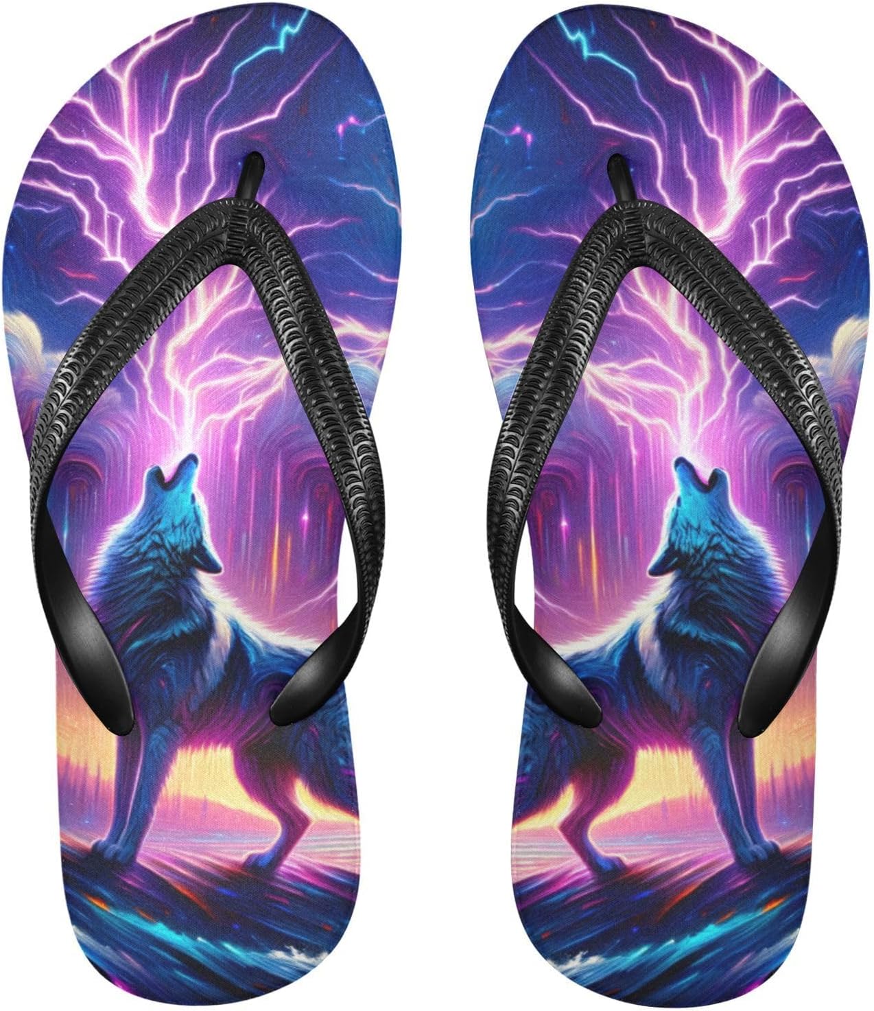 

Женские и мужские шлепанцы с флорой фламинго, женские шлепанцы, мужские сандалии, душевые тапочки, летние нескользящие шлепанцы для плавания, пляжа и ванной Mnsruu, Wolf I9564